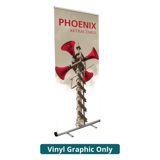 33.5in Phoenix 850 Retractable Banner Stand (Vinyl Graphic Only)