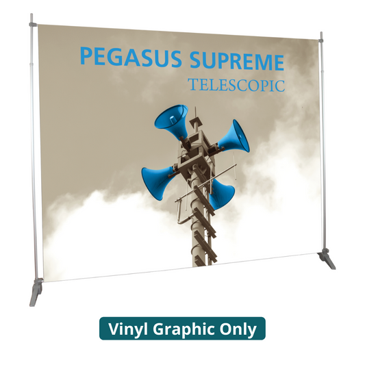 10ft x 8ft Pegasus Supreme Telescopic Banner Stand (Vinyl Graphic Only)