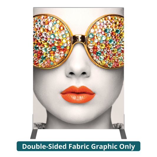3ft x 4ft Vector Frame Rectangle 01 Fabric Banner Display Double-Sided Dye-Sub Fabric (Graphic Only)
