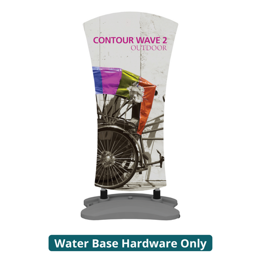 5ft Contour Outdoor Sign Wave 2 Water Base (Hardware Only)