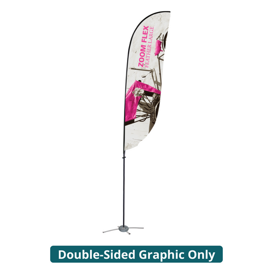 15ft Zoom Flex Large Flag Feather Double-Sided (Graphic Only)