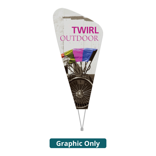 Twirl Outdoor Sign (Graphic Only)