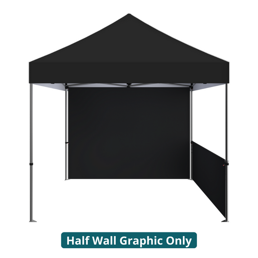 ZOOM ECONOMY AND STANDARD 10' POPUP TENT HALF WALL ONLY SOLID STOCK (Half Wall Graphic Only)