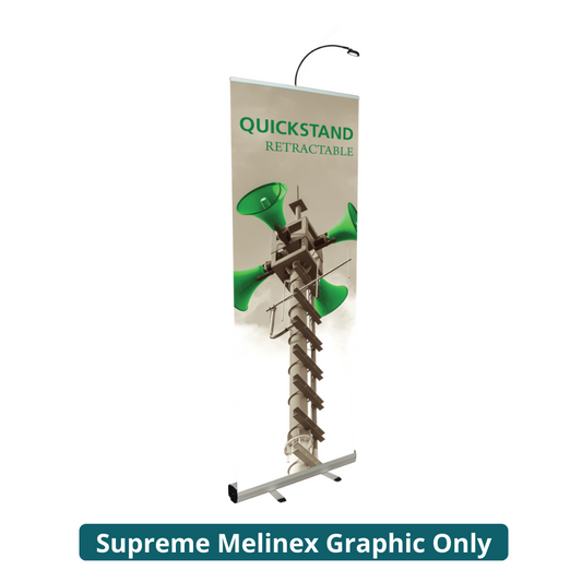 31.5in Quickstand 800 Retractable Banner Stand (Supreme Melinex Graphic Only)