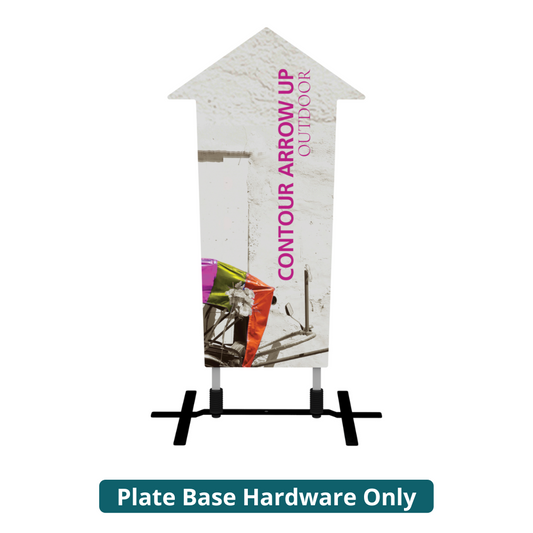 5ft Contour Outdoor Sign Display Arrow Up Plate Base (Hardware Only)