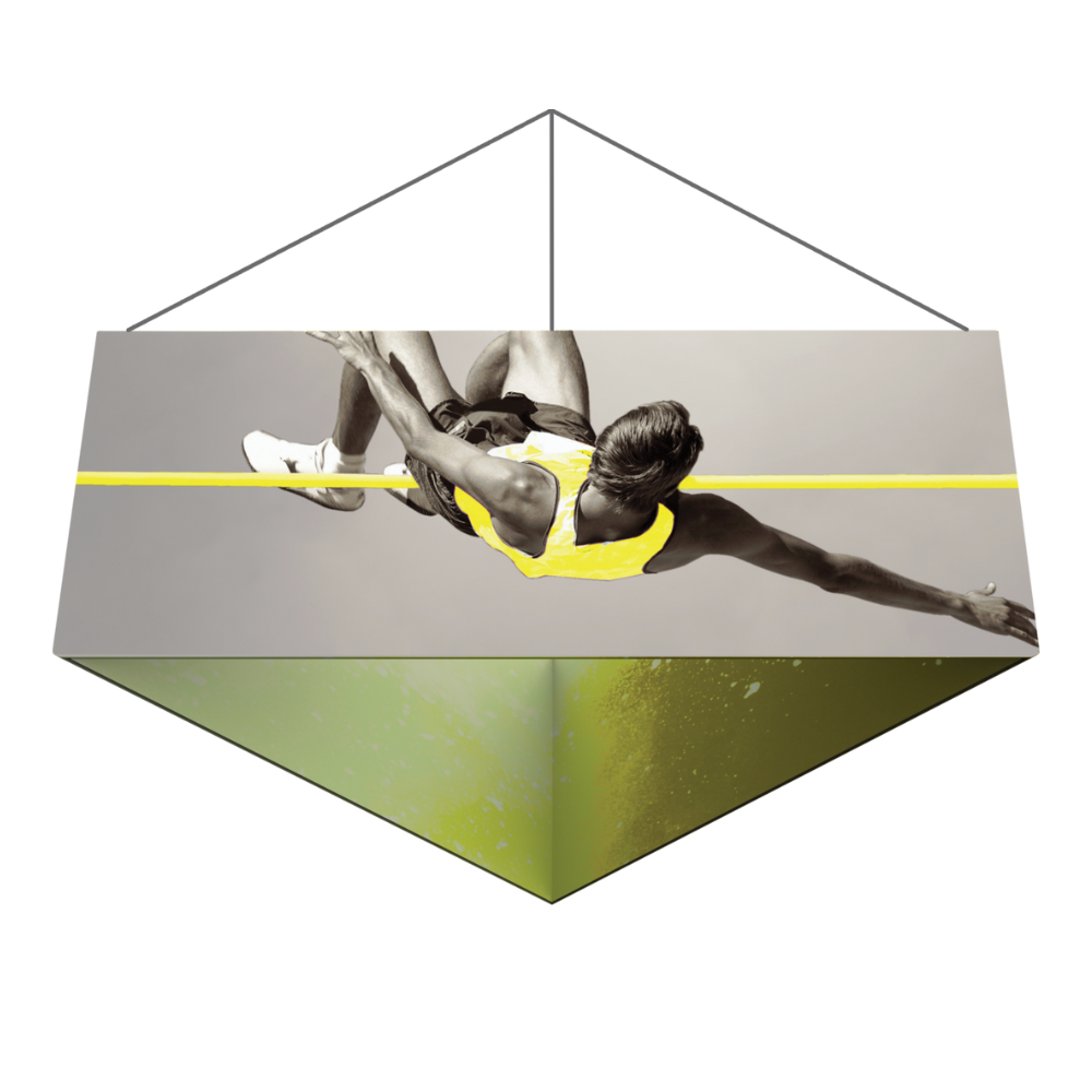 12ft x 4ft Formulate Essential Hanging Structure Triangle Single-Sided w/ Open Bottom (Graphic Package)