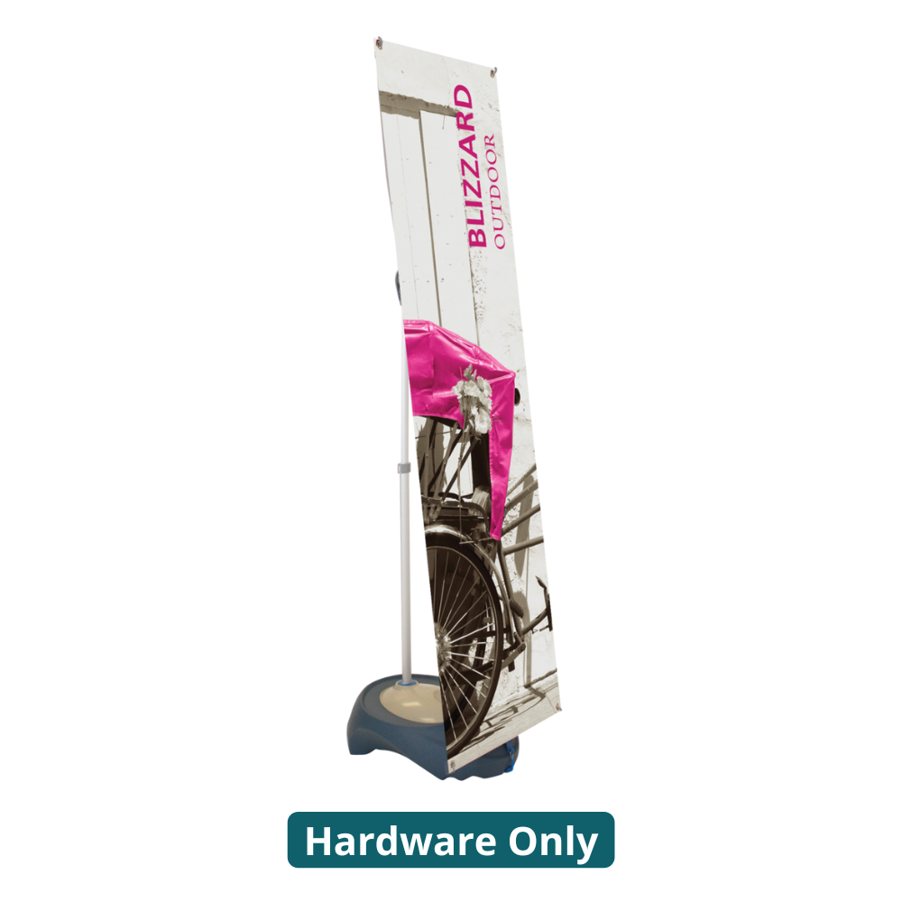 Blizzard Adjustable Outdoor Banner Stand (Hardware Only)