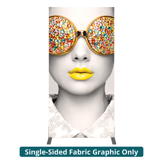 3ft x 6ft Vector Frame Rectangle 02 Fabric Banner Display Single-Sided Dye-Sub Fabric (Graphic Only)