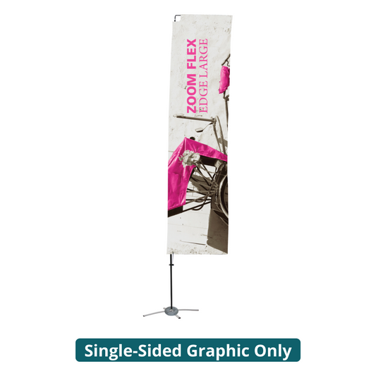 15ft Zoom Flex Large Flag Edge Single-Sided (Graphic Only)