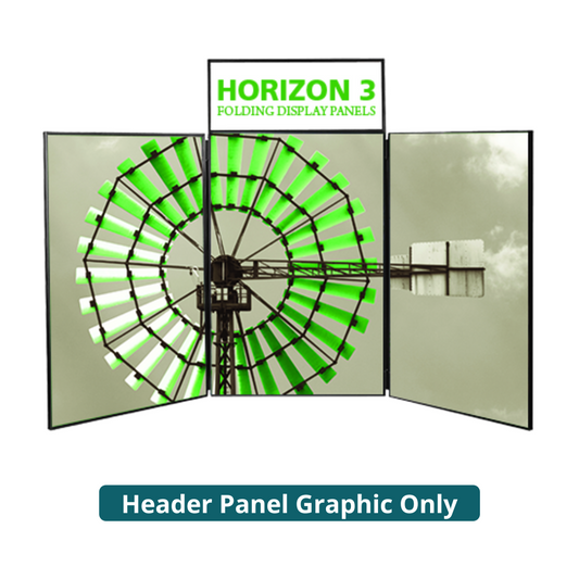 2ft x 1ft Horizon Folding Panel Display Header Panel (Graphic Only)