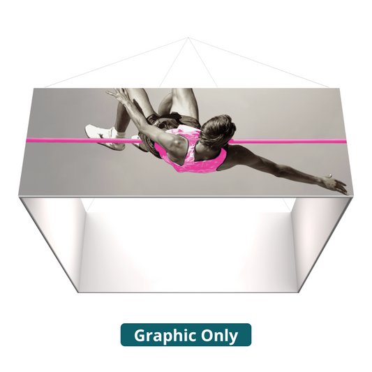 8ft x 4ft Formulate Essential Hanging Structure Square Single-Sided w/ Open Bottom (Graphic Only)