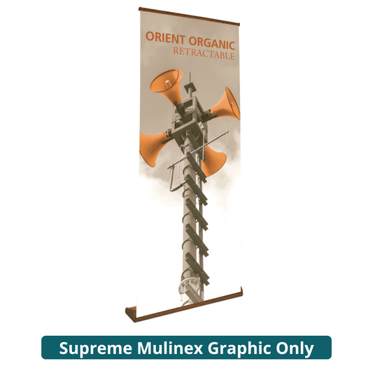 33.5in Orient Organic 850 Retractable Banner Stand (Supreme Mulinex Graphic Only)