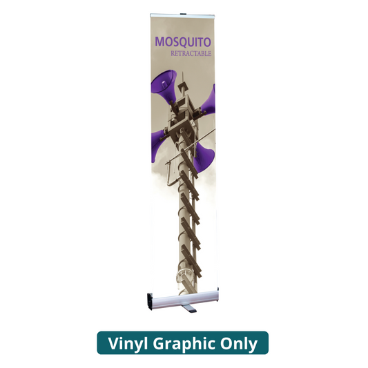 15.75in Mosquito 400 Retractable Banner Stand (Vinyl Graphic Only)