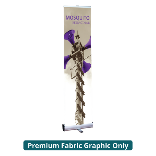15.75in Mosquito 400 Retractable Banner Stand (Premium Fabric Graphic Only)