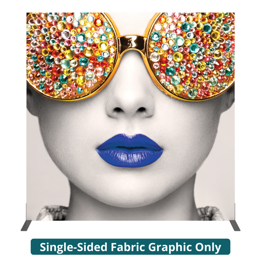 6ft x 6ft Vector Frame Square 03 Fabric Banner Display Single-Sided (Graphic Only)