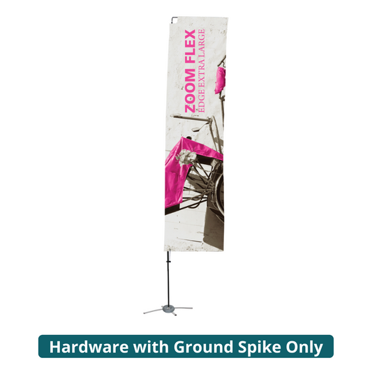 18ft Zoom Flex Extra Large Flag Edge (Hardware with Ground Spike Only)