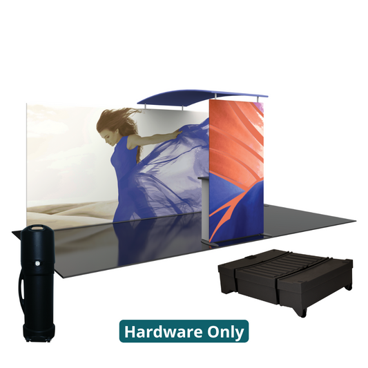 4.5ft x 8ft Formulate Master Backwall Accent 06 Canopy w/ Custom Graphic & Tabletop (Hardware Only)