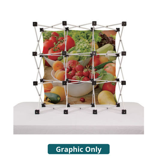 3ft x 3ft Micro GeoMetrix 9-Quad Back Wall Panel (Graphic Only)