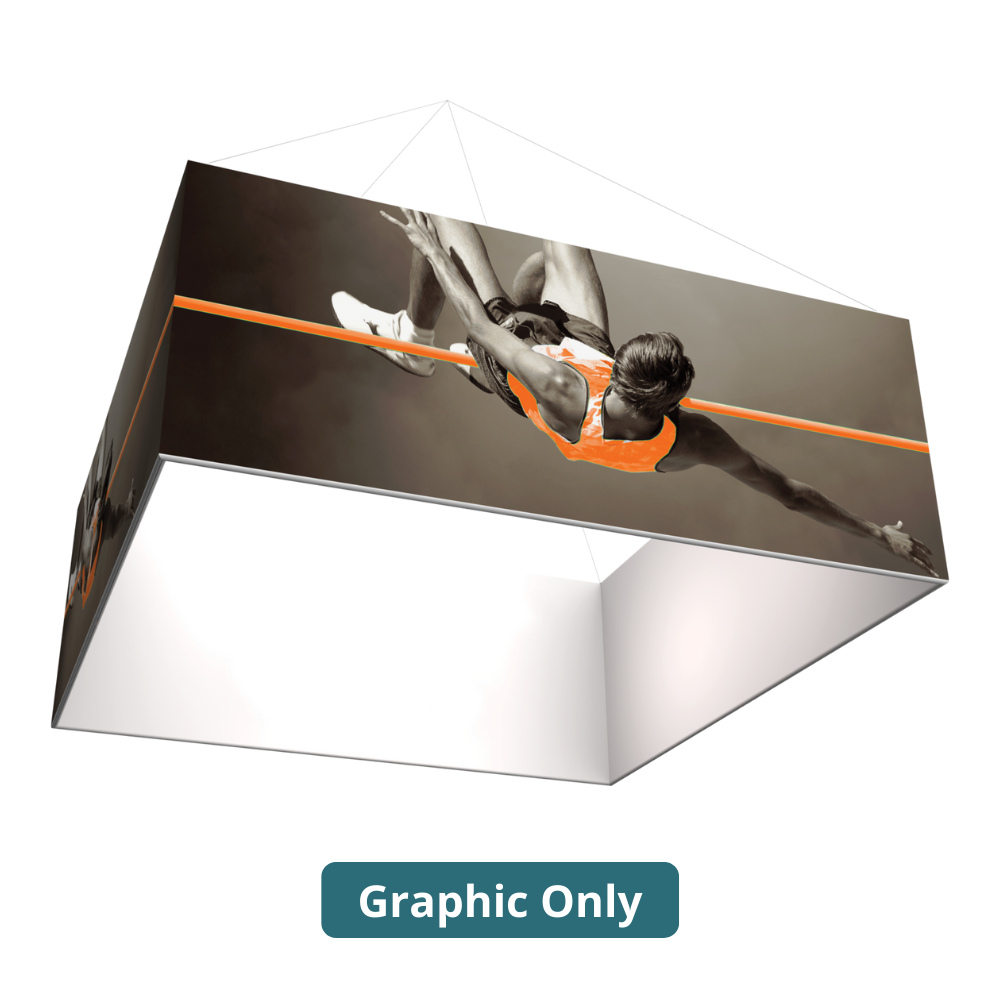 12ft x 6ft Formulate Master 3D Hanging Structure Square Single-Sided w/ Open Bottom (Graphic Only)