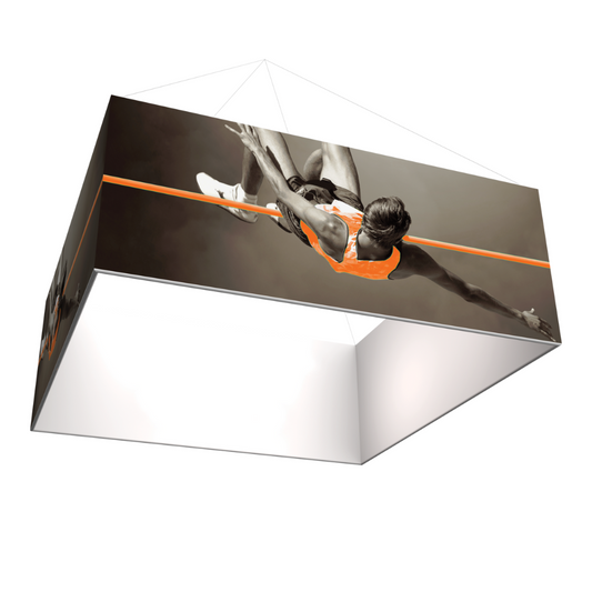 8ft x 2ft Formulate Master 3D Hanging Structure Square Single-Sided w/ Open Bottom (Graphic Package)