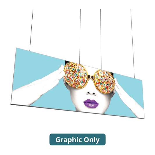 15ft x 5ft Vector Frame Hanging Light Box Single-Sided (Graphic Only)