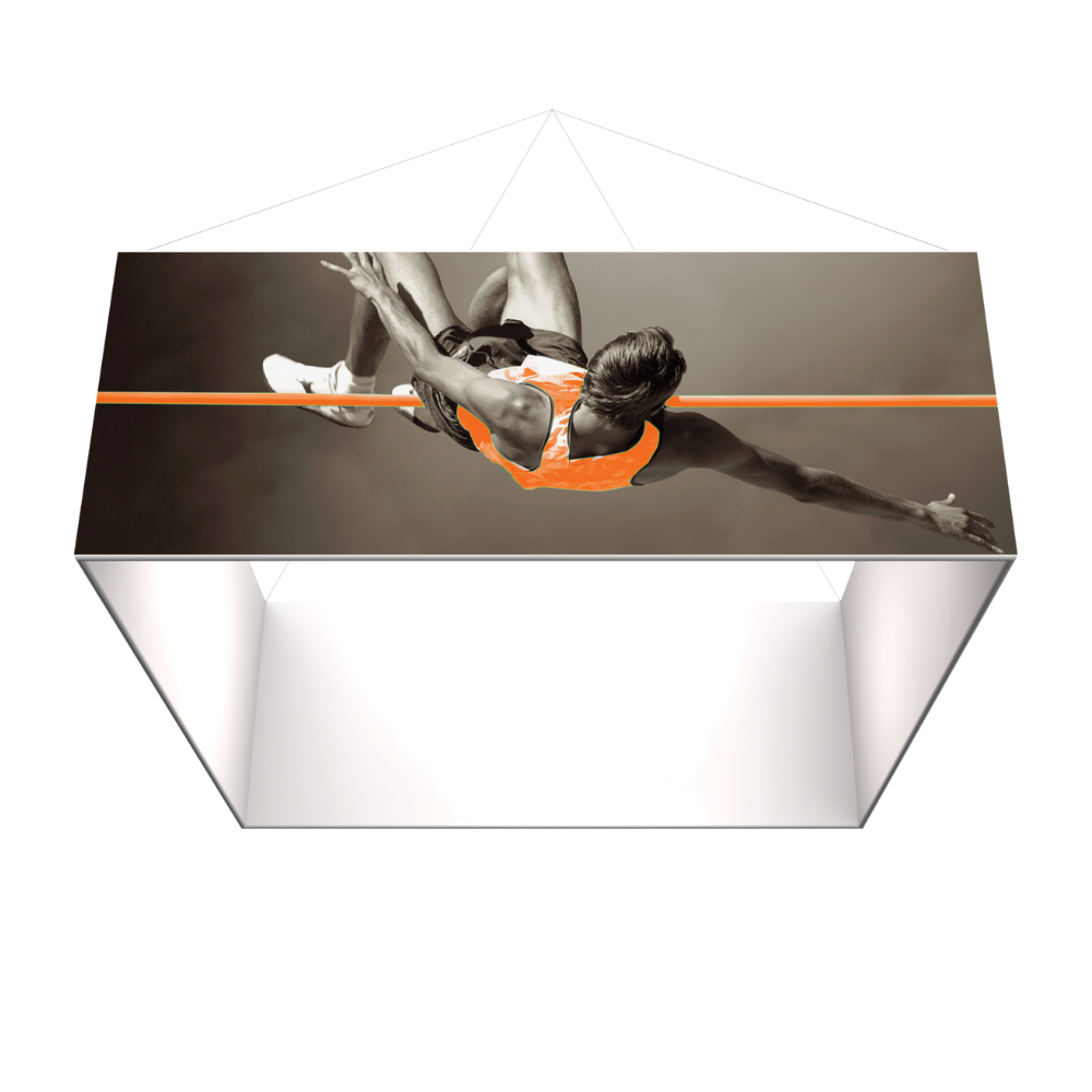 14ft x 2ft Formulate Master 3D Hanging Structure Square Single-Sided w/ Printed Bottom (Graphic Package)