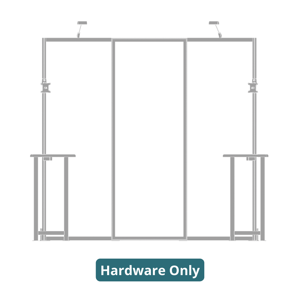 10ft x 10ft Hybrid Pro Modular Backwall Kit 01 (Hardware Only)