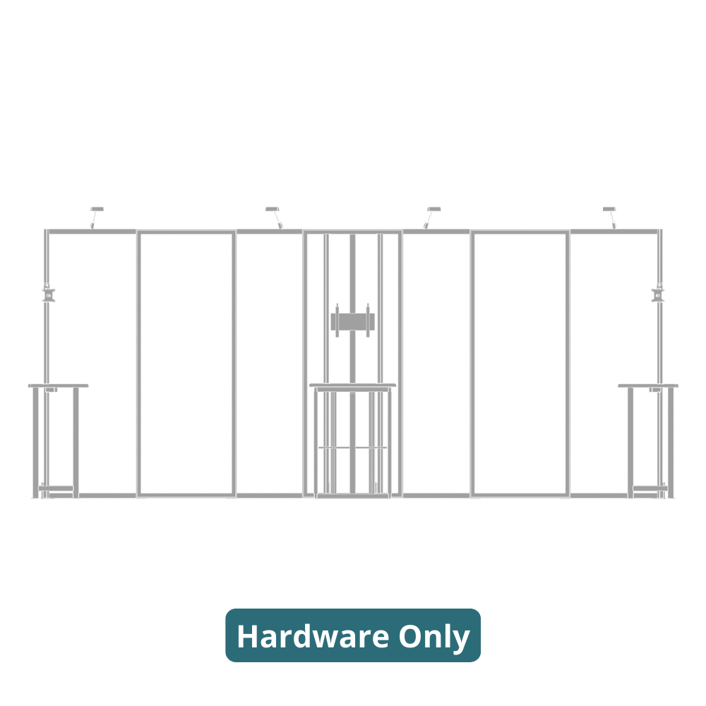 20ft x 10ft Hybrid Pro Modular Backwall Kit 09 (Hardware Only)