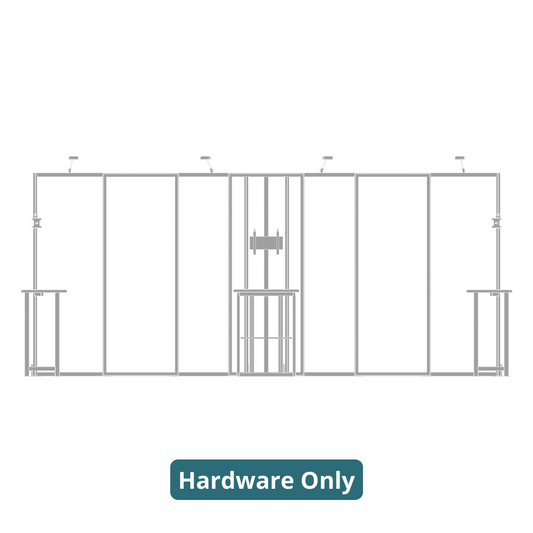 20ft x 10ft Hybrid Pro Modular Backwall Kit 09 (Hardware Only)