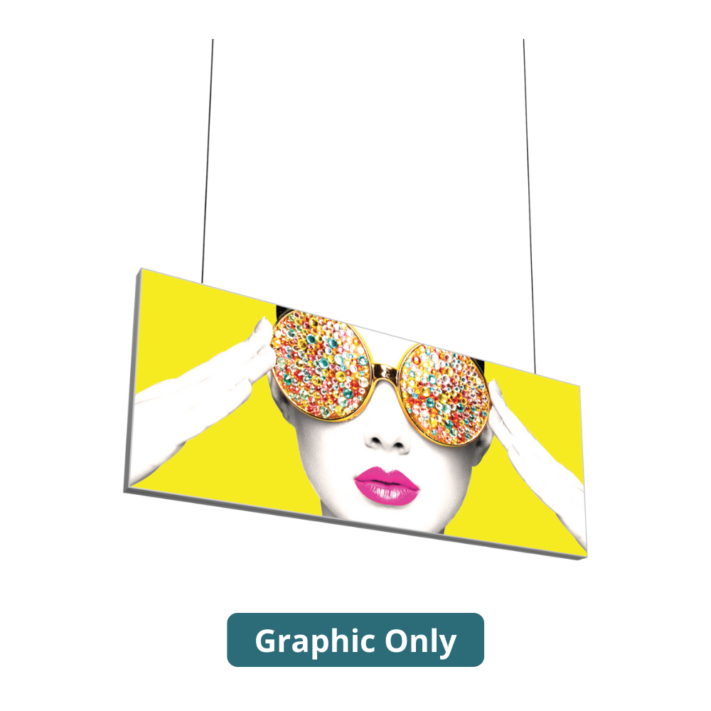 10ft x 4ft Vector Frame Hanging Light Box Single-Sided (Graphic Only)