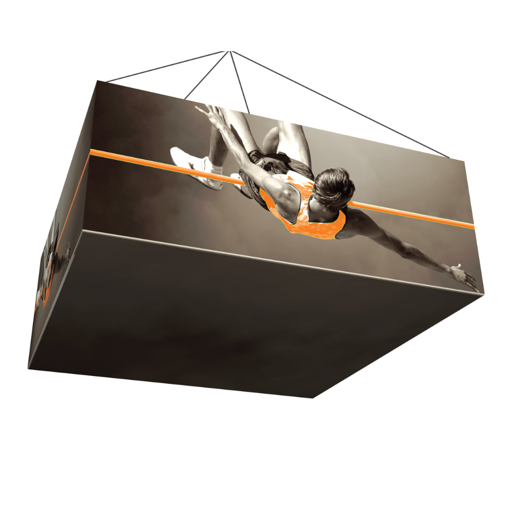 10ft x 2ft Formulate Master 3D Hanging Structure Square Single-Sided w/ Open Bottom (Graphic Package)