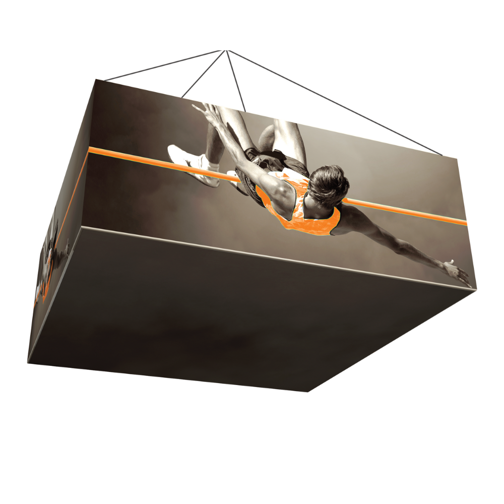8ft x 2ft Formulate Master 3D Hanging Structure Square Single-Sided w/ Open Bottom (Graphic Package)