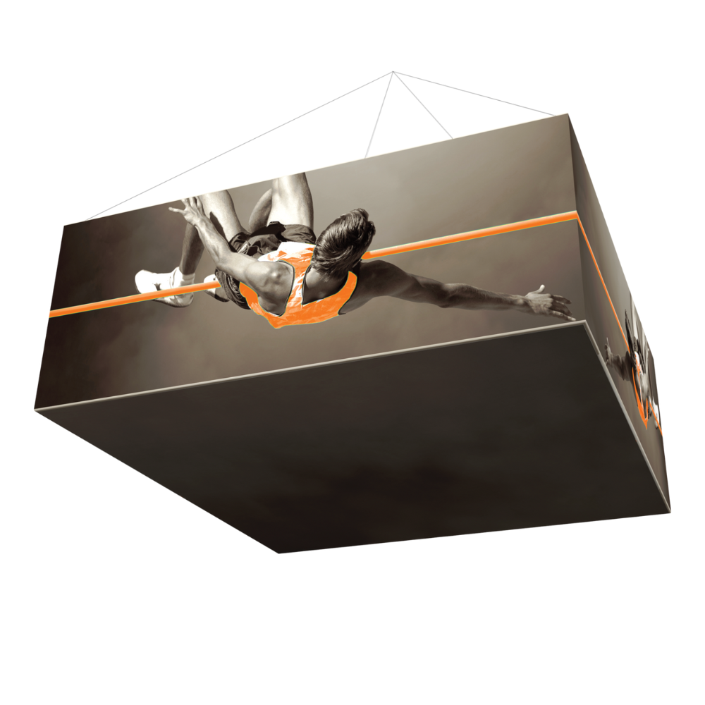 8ft x 2ft Formulate Master 3D Hanging Structure Square Single-Sided w/ Open Bottom (Graphic Package)