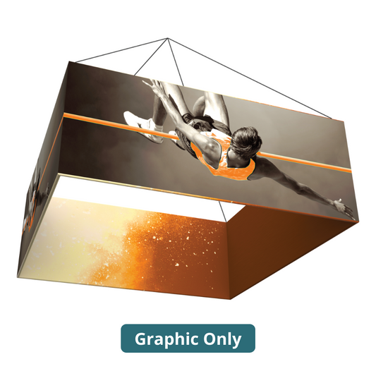 16ft x 2ft Formulate Master 3D Hanging Structure Square Double-Sided (Graphic Only)