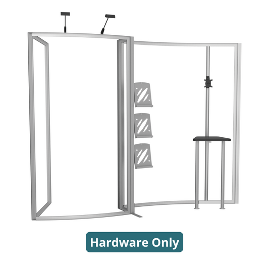 10ft x 10ft Hybrid Pro Modular Backwall Kit 02 (Hardware Only)