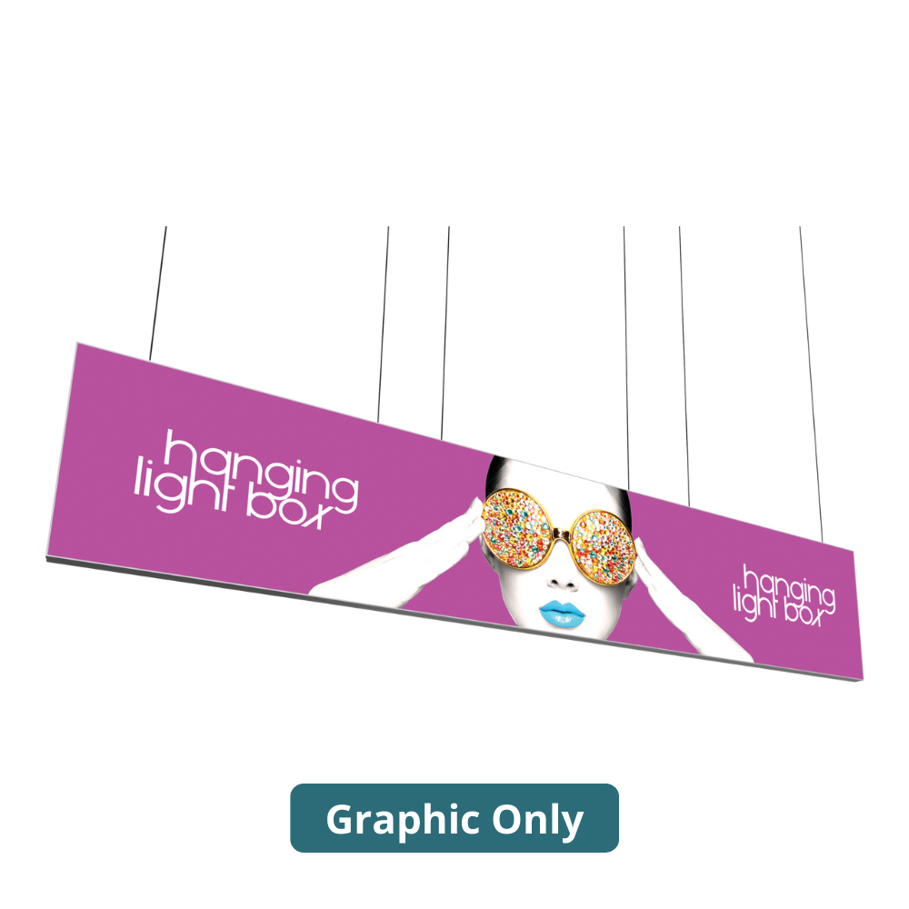 20ft x 4ft Vector Frame Hanging Light Box Single-Sided (Graphic Only)