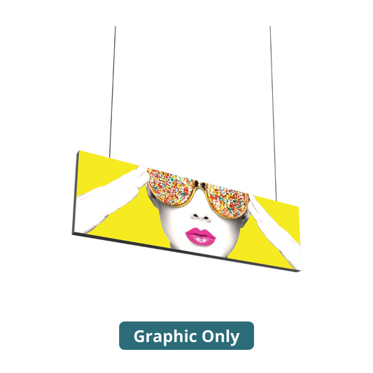 10ft x 3ft Vector Frame Hanging Light Box Single-Sided (Graphic Only)
