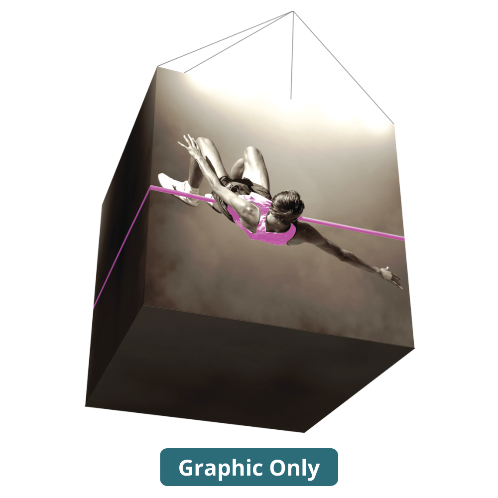 8ft x 8ft Formulate Master 3D Hanging Structure Cube Single-Sided Opaque (Graphic Only)