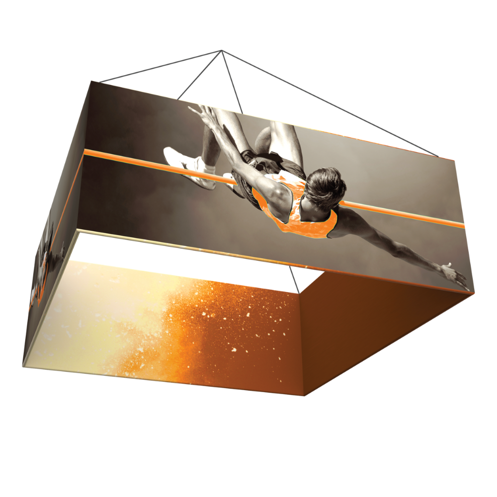 16ft x 6ft Formulate Master 3D Hanging Structure Square Single-Sided w/ Open Bottom (Graphic Only)