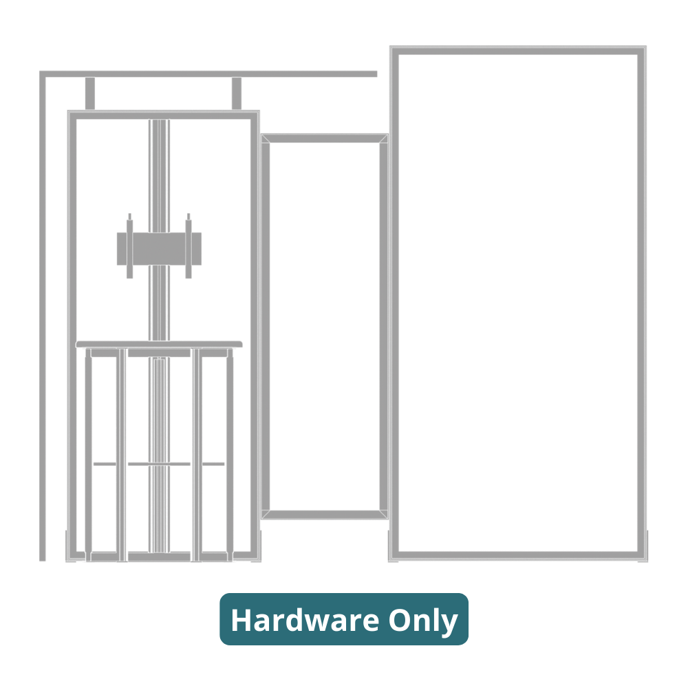 10ft x 10ft Hybrid Pro Modular Backwall Kit 03 (Hardware Only)