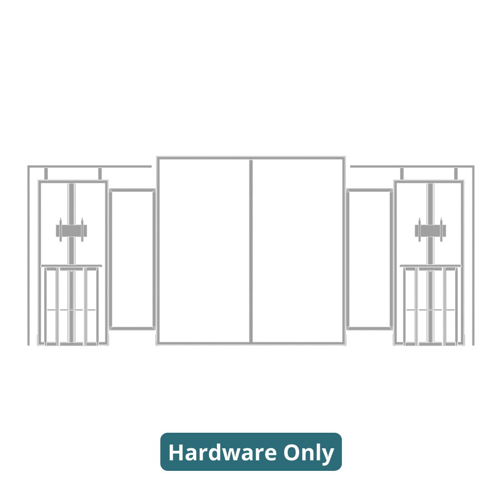 20ft x 10ft Hybrid Pro Modular Backwall Kit 11 (Hardware Only)