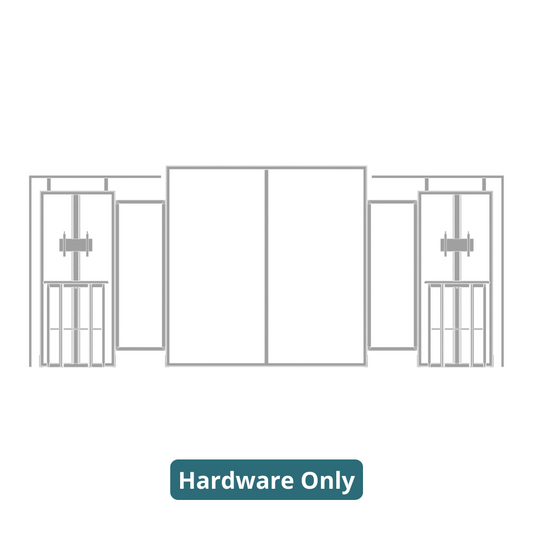 20ft x 10ft Hybrid Pro Modular Backwall Kit 11 (Hardware Only)