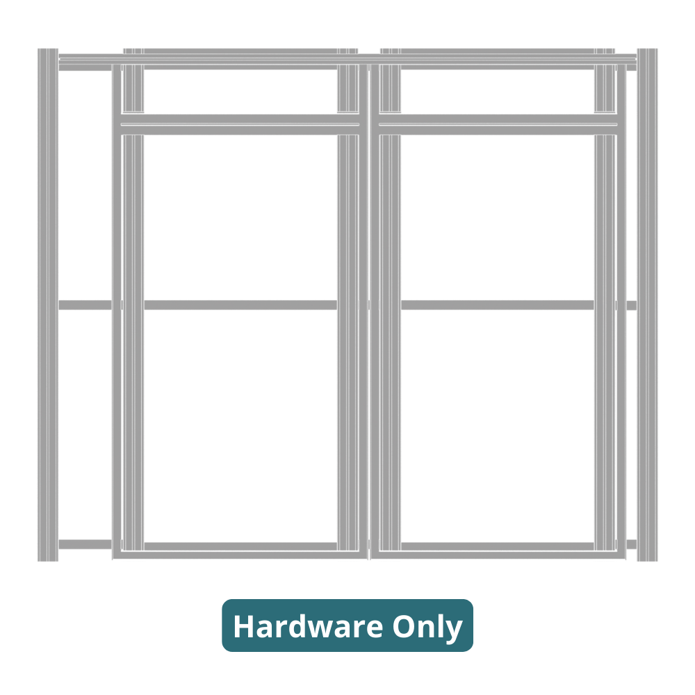 10ft x 10ft Hybrid Pro Modular Backwall Kit 04 (Hardware Only)