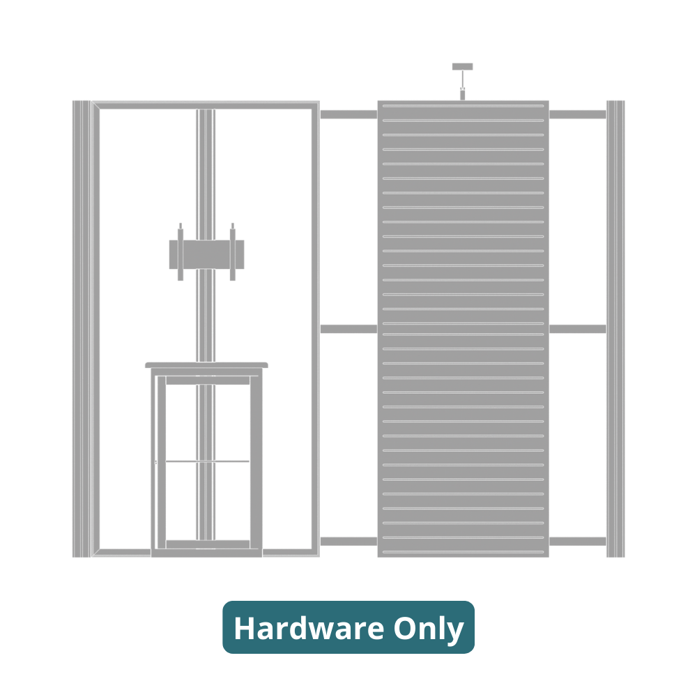 10ft x 10ft Hybrid Pro Modular Backwall Kit 08 (Hardware Only)