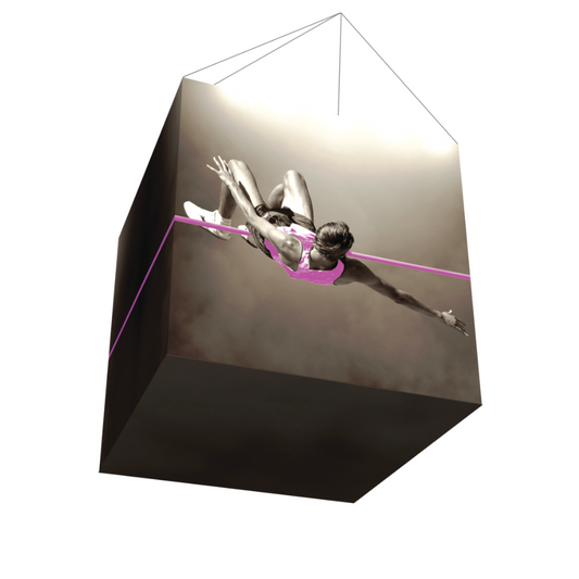 4ft x 4ft Formulate Master 3D Hanging Structure Cube Single-Sided Opaque (Graphic Package)