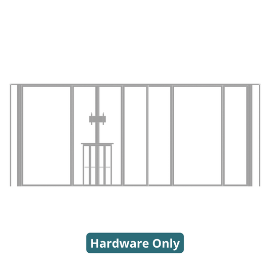 20ft x 10ft Hybrid Pro Modular Backwall Kit 15 (Hardware Only)