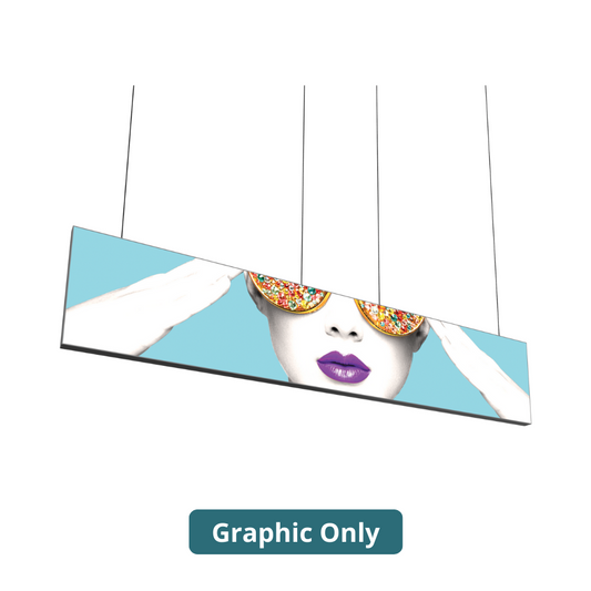 15ft x 3ft Vector Frame Hanging Light Box Single-Sided (Graphic Only)