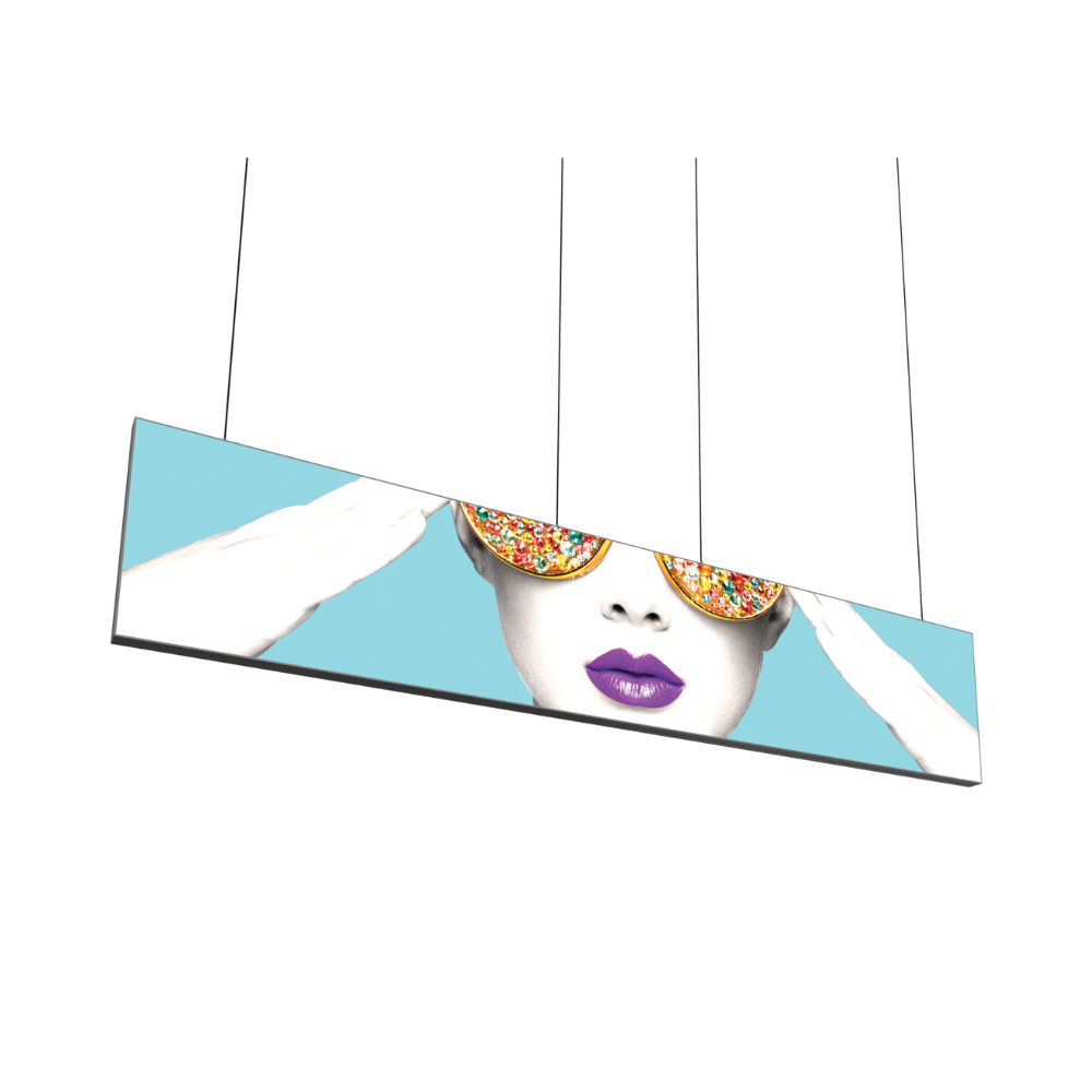 15ft x 3ft Vector Frame Hanging Light Box Single-Sided (Graphic Package)