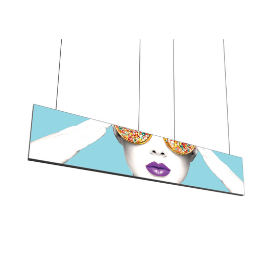 15ft x 3ft Vector Frame Hanging Light Box Double-Sided (Graphic Package)