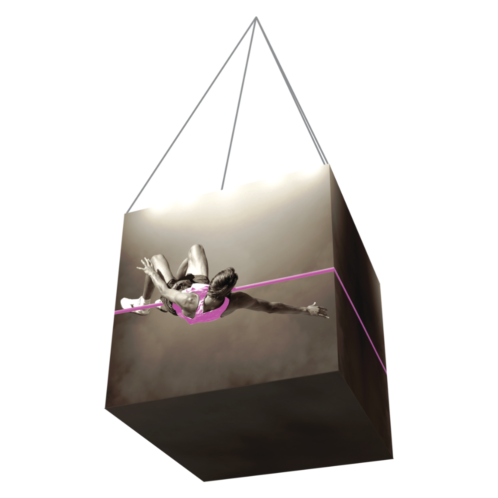 3ft x 3ft Formulate Master 3D Hanging Structure Cube Single-Sided Opaque (Graphic Package)